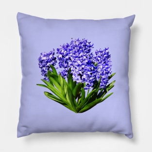 Purple Hyacinths Pillow