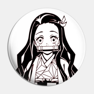 Nezuko Cute Demon girl Pin