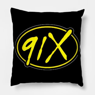 91x San Diego Alternative Radio Throwback Design Pillow