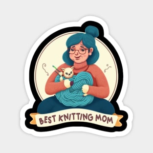 Best Knitting Mom Ever Magnet