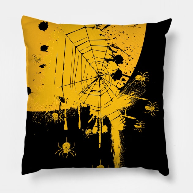 Happy Halloween Dark art II Pillow by CindyS