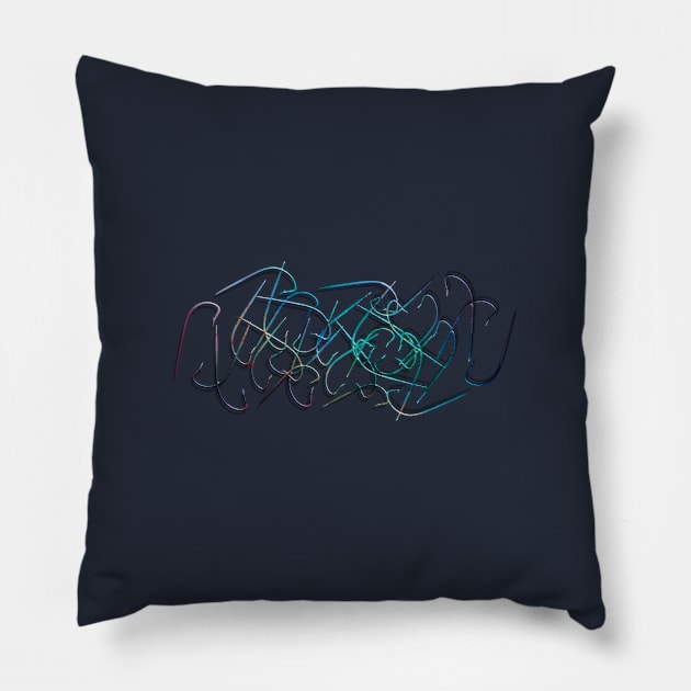 HOOKED ON COLOR 2 Pillow by MikaelJenei