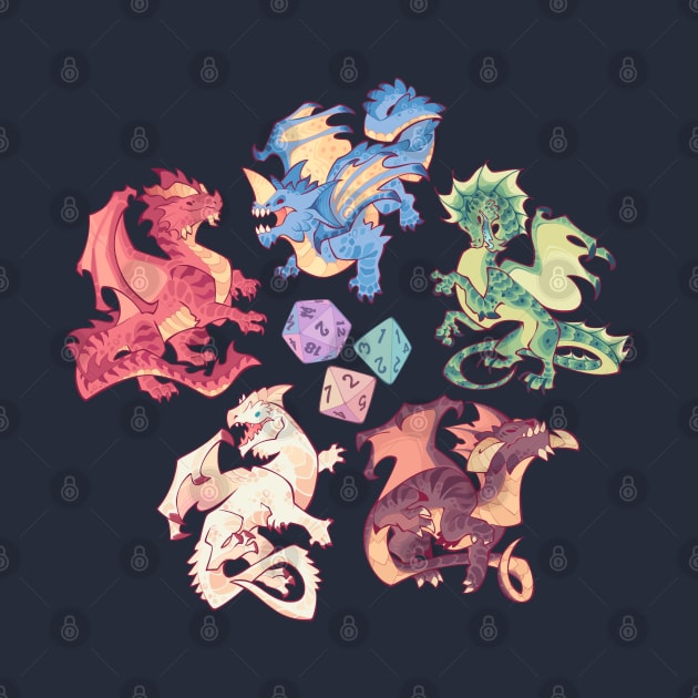 Chromatic dragons by Colordrilos