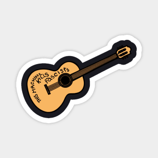 Woody Guthrie Guitar — This Machine Kills Fascists Magnet