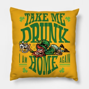 St Patrick's Day - Drunk Leprechaun Pillow