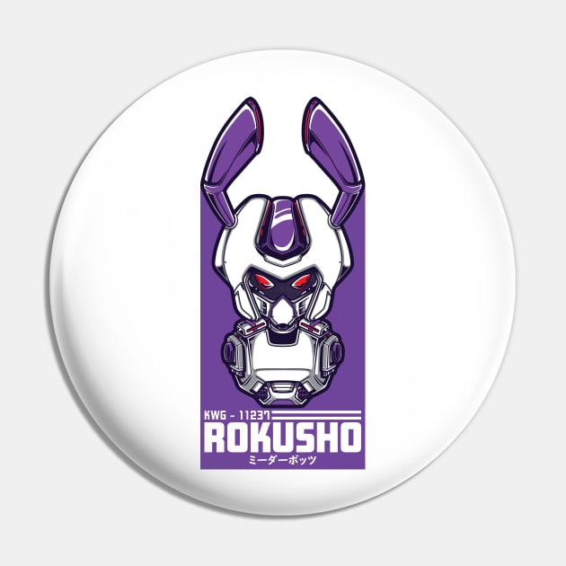 Rokusho Fanart T-Shirt Pin by badsyxn