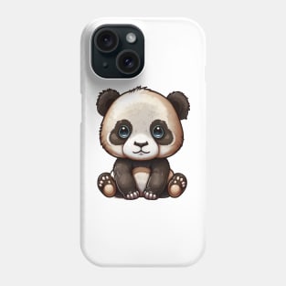 This baby panda cartoon is too adorable to handle Phone Case