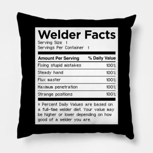 Welder Facts | Funny Welding Gift Pillow
