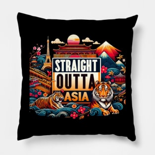 Straight Outta Asia Pillow