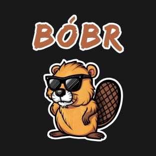 Bober Bóbr Polnisch Bober Bobr Biber Bóbr Meme T-Shirt