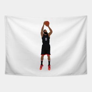 James Harden in Black Hou Rockets Uni Tapestry