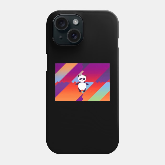 Panda bear Phone Case by Arassa Army