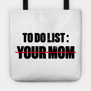 To Do List Your Mom Funny Retro Tote