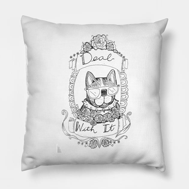 Deal With It Pillow by Artofmiarussell 