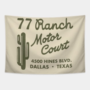 Retro Defunct 77 Ranch Motor Court Dallas Tapestry