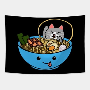 Cat and Ramen Tapestry