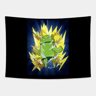 Super Saiyan Android Bot (Background) Tapestry