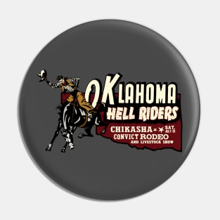 Vintage Convict Rodeo Oklahoma Pin