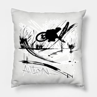 Bicycle Autumn marathon Pillow