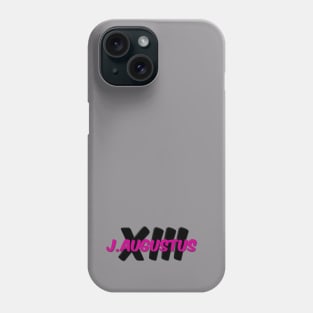 hot pink J Augustus with Black XIII Phone Case