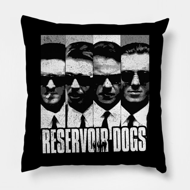 reservoir dogs black and white club Pillow by vegard pattern gallery