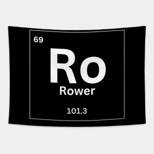 Rower periodic table funny design Tapestry