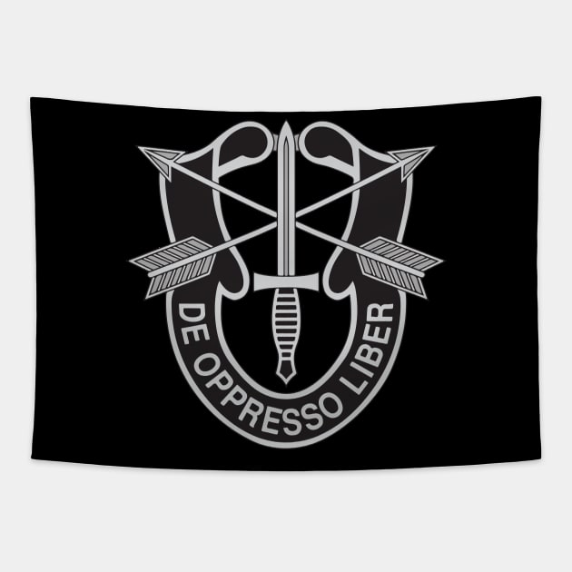 US Army Special Forces "De Opresso Liber" Insignia Tapestry by Mandra