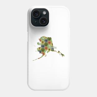 Alaska State Map Board Games Phone Case