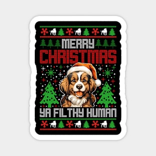 merry christmas ya filthy animal Magnet