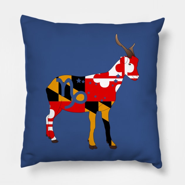 Capricorn 1 (Maryland) Pillow by ziafrazier