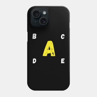 t-shirt with Letter A Phone Case