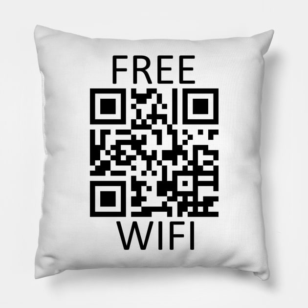 Free Wifi QR Code Pillow by rorkijon
