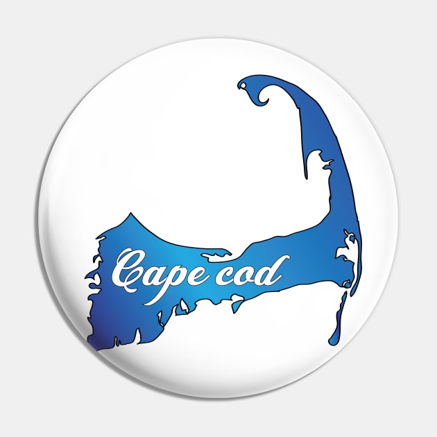 Cape Cod Mass Pin by ACGraphics