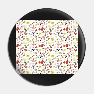 Typical Spanish breakfast pattern design Pin