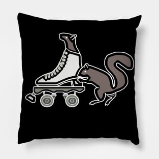 Roller-skating Squirrel Pillow