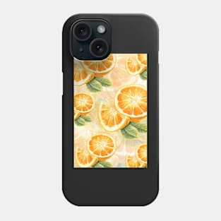 Orange fruit_pattern_2 Phone Case