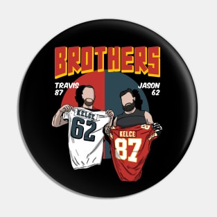 Kelce Brothers Comic Style Pin