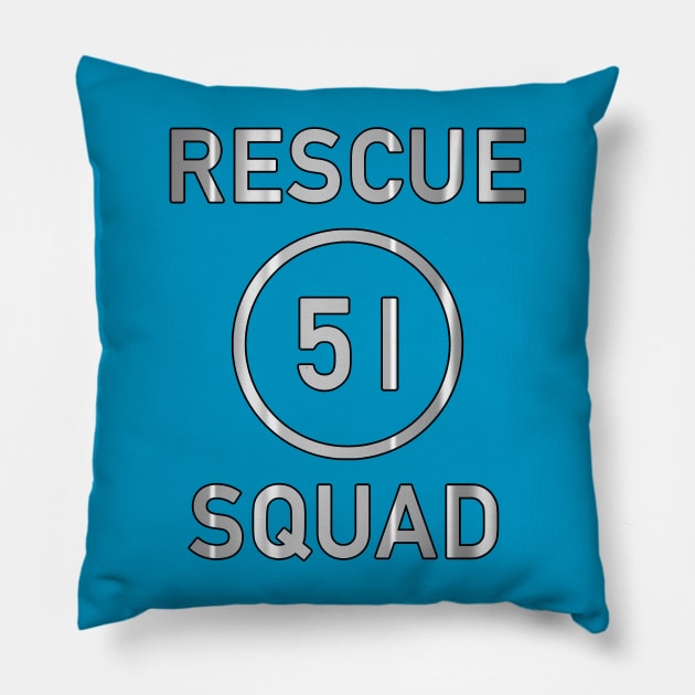 Rescue 51 Pillow by Vandalay Industries