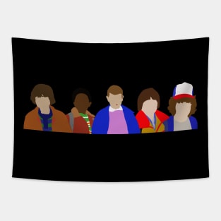 STRANGER THINGS SQUAD (Minimalist Print) Tapestry