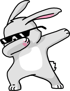 Dabbing Easter Bunny Funny Shirt Dab Hip Hop Magnet