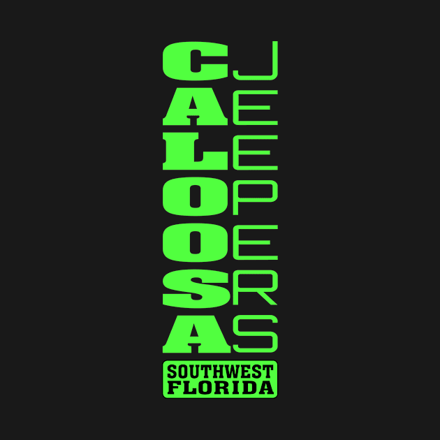 Lime Green Vertical Logo by Caloosa Jeepers 