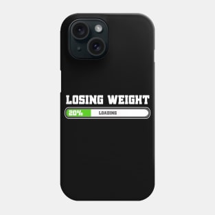 losing weight loading Phone Case