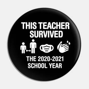 This teacher survived the 2020 2021 school year teachers gift idea Pin