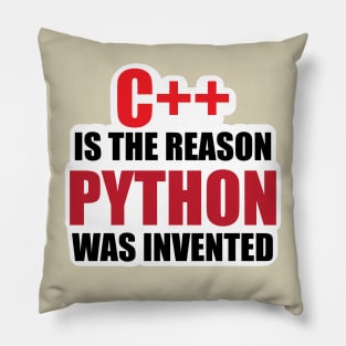 C++ is the Reason python Was invented Programming Design for Programers and Program Developers Pillow