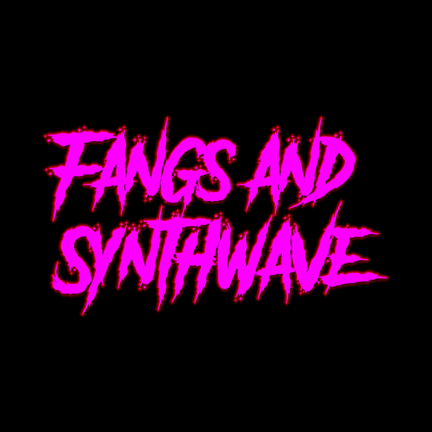 Fangs and Synthwave Big Pink Logo by Electrish