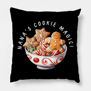 Nana's Cookie Magic! Christmas Pillow