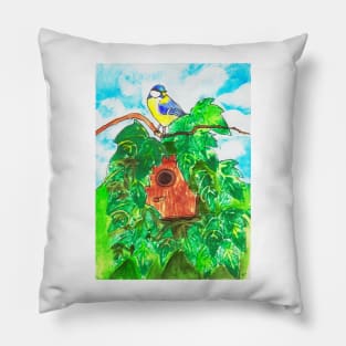 The Birdhouse Pillow