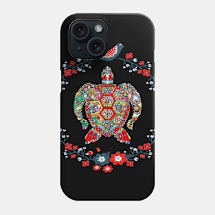 turtle flower Phone Case