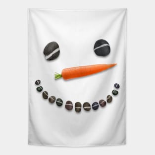 Snowman Face Tapestry