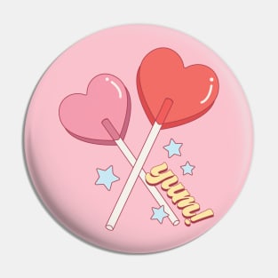 Yum! Valentine Lollipops Pin